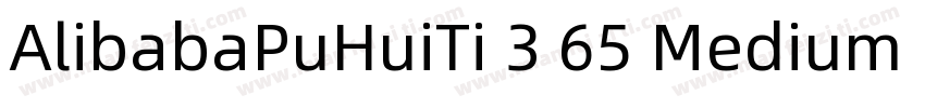 AlibabaPuHuiTi 3 65 Medium 常规字体转换